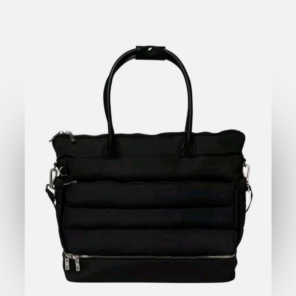 NWT - iPack Black Puffy Tote Bag